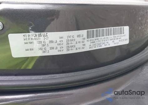 2017 Chrysler Pacifica Touring-L Plus из США, поврежденный, VIN 2C4RC1EG4HR712443